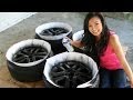 How to Plasti Dip Car Rims - Matte Black Wheels ...