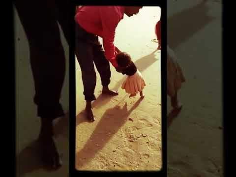 Aaradya first visit at Beach (Andhakaranazhi )