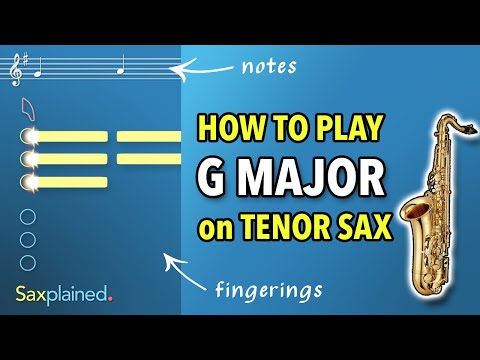 G Major Scale Tutorial (Tenor Sax) | Saxplained