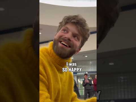 JVKE sings golden hour at public train station @emiliopiano.official