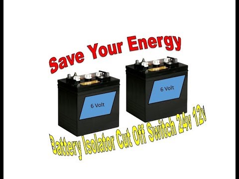Battery Isolator Cut Off Switch 24v 12v