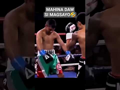 TINAWANAN LANG SI MAGSAYO🤣 #shorts #boxing #markmagsayo