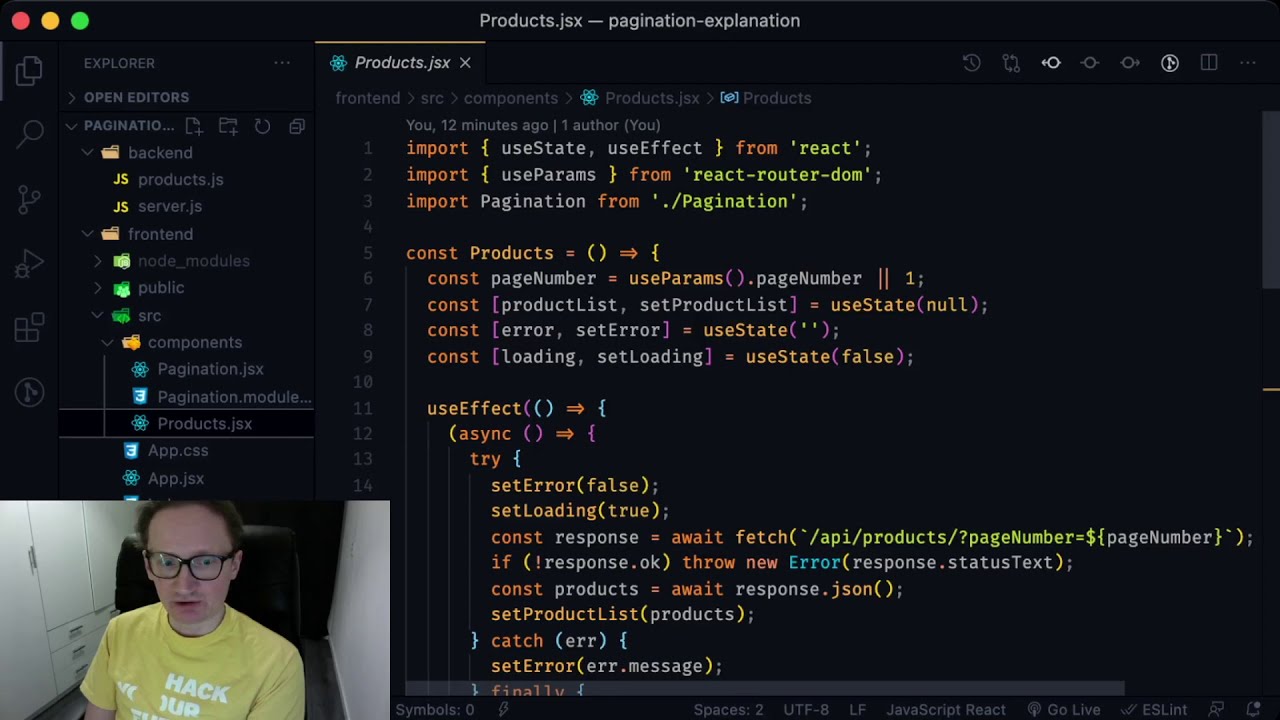 Pagination in Express - React