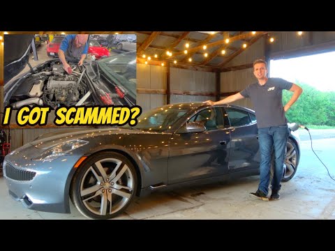 I got SCAMMED buying this cheap Fisker Karma, and it's finally home for my mechanic to inspect.