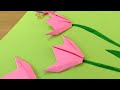 Frühlings Origami für Kinder - So faltet ihr schöne Tulpen