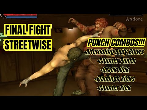 Final Fight Streetwise “PUNCH COMBOS” Gameplay AetherSx2