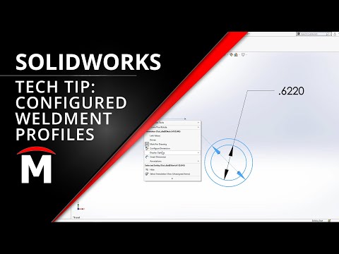 SOLIDWORKS Tech Tip: How to Create Configured Weldment Profiles