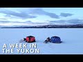 Video Thumbnail for A Week In The Yukon - FILM   (The Greatest Lake Trout fishing on YouTube!)  Ice Camping For 3 days