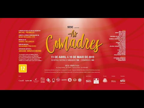 “AS COMADRES”  Teatro Ginástico R.J. 18/04/2019