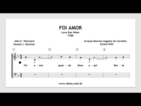 TTBB 0105 00 FOI AMOR QUARTETO KIT ENSAIO MIDI
