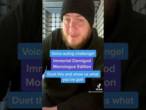Voice Acting Challenge - Immortal Demigod! #shorts