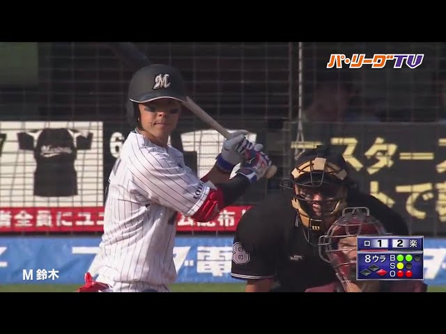 キャプテン!! マリーンズ・鈴木 逆転アーチ含む3安打猛打賞!!