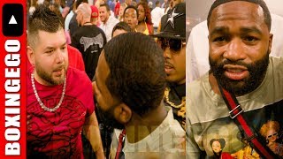 BAAALLIN! ADRIEN BRONER TRIES TO COP SOME NEW JEWELRY AFTER ERROL SPENCE KNOCKED OUT OCAMPO IN TX
