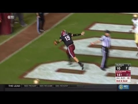 2017 USC vs Wofford - Jake Bentley 1 Yd Touchdown Run #2