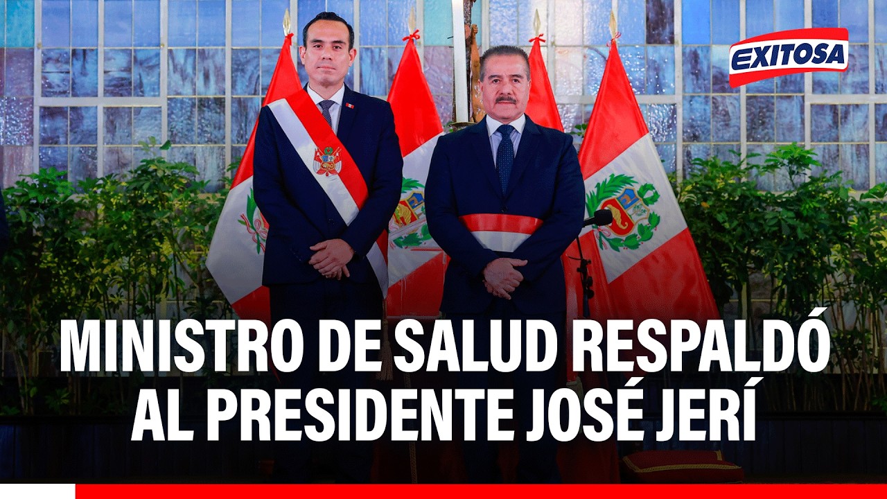 🔴🔵 Ministro de Salud respaldó al presidente Jerí y aseguró que gabinete está "Más sólido que nunca"