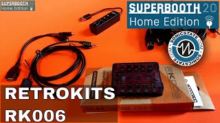 Video thumbnail for Superbooth 20HE: Retrokits RK006 - A Tiny Little MIDI Hub! by sonicstate