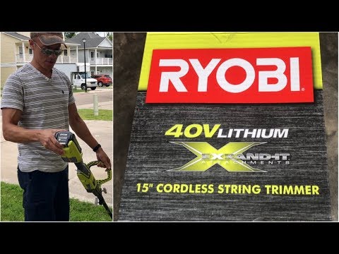 Electric cordless weed eater by ryobi