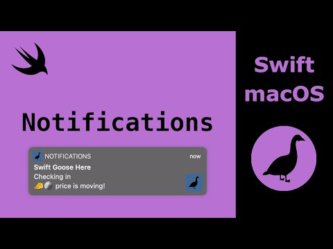 Swift macOS Tutorial: Notifications (UNUserNotificationCenter, adding images and actions in Big Sur)