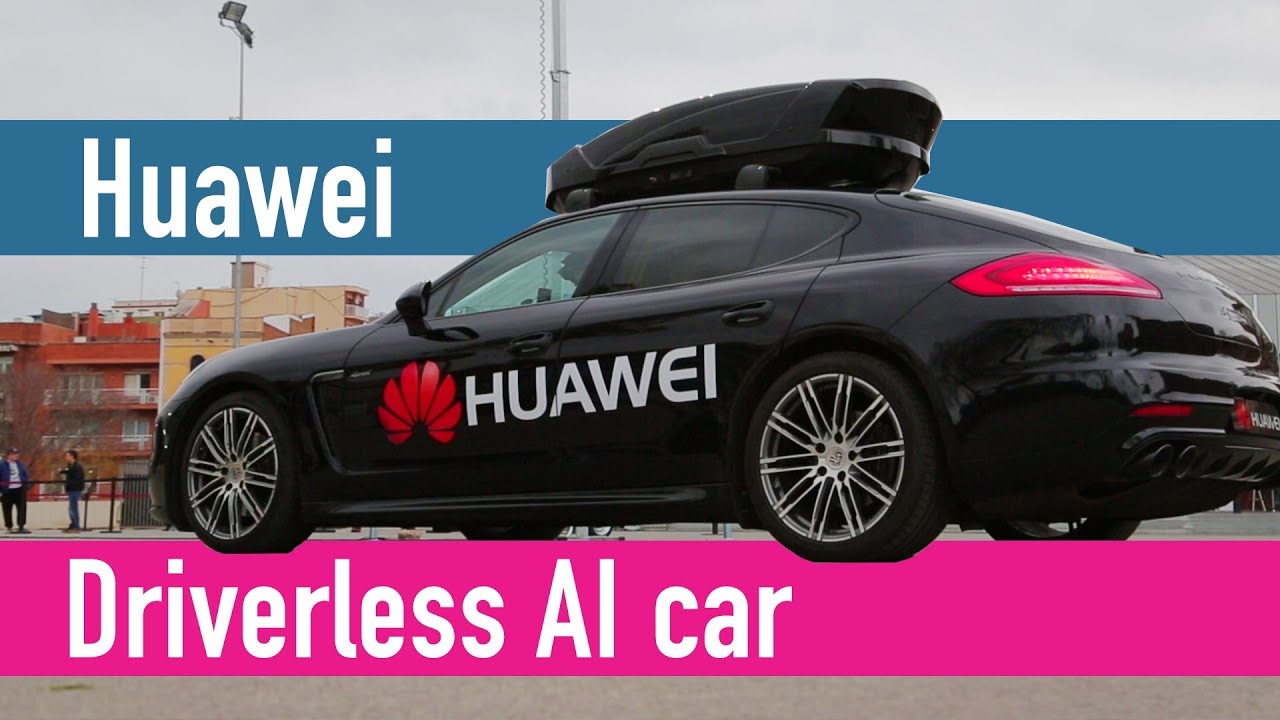 Huawei's smartphone controlled driverless car - YouTube