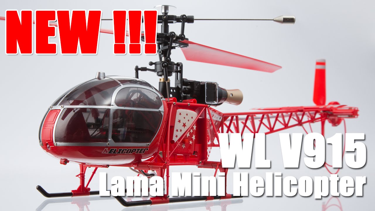 RC vrtulník Lama, červená