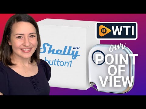 Shelly BLU Button1 White | Bluetooth-Operated Action and Scenes Activation Button | Home Automation | iOS Android App | No Hub Required | Long Battery Life | LED Indication | Buzzer | Broad R - WTI product video review