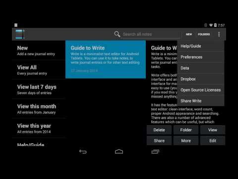 Write: Tablet Notepad/Journal Video