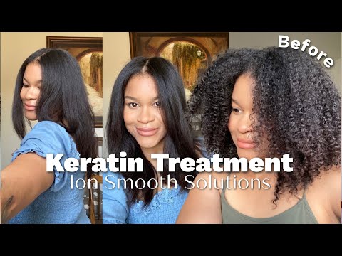 DIY Keratin Treatment on Type 4 Natural Hair ♡ Ion...
