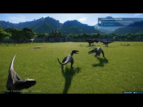 T-Rex VS I-Raptor VS I-Rex VS Carnotaurus VS Allosaurus VS Spinosaurus VS Baryonyx VS Suchomimus