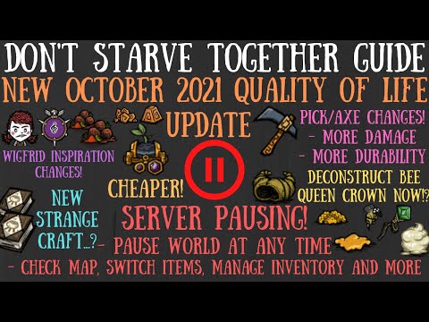 October Quality Of Life Update! - Pausing, Wigfrid Changes & More! - Don't Starve Together Guide