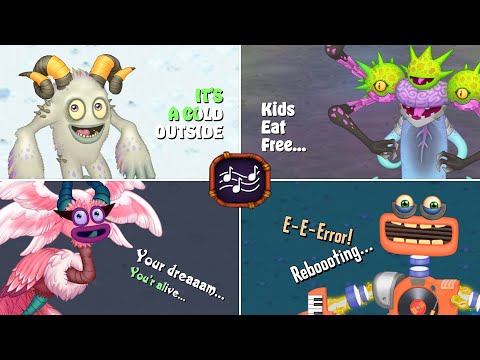 All Lyrics in My Singing Monsters | BeMeebEth, Epic Yawstrich, All Werdos & More
