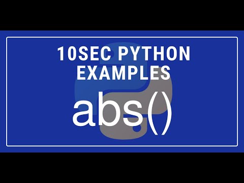 10sec Python Examples Abs Built In Function By Code Recipe