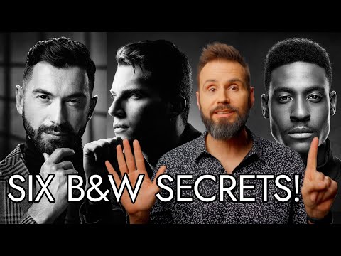 6 Secrets to Black & White Portrait Photography | Lighting & Editing Tips for Dramatic B&W Photos