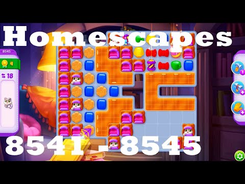 Homescapes Level 8541 - 8545 HD Walkthrough | 3 - match game | gameplay | android | ios | pc | app
