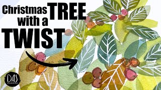 Easy Watercolor Christmas Tree with a Twist — No-Fail Holiday Cards FAST!