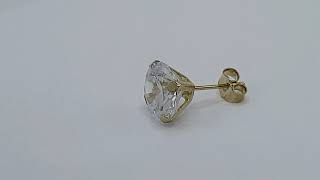 Broquel de Oro 10K corte brillante 8mm