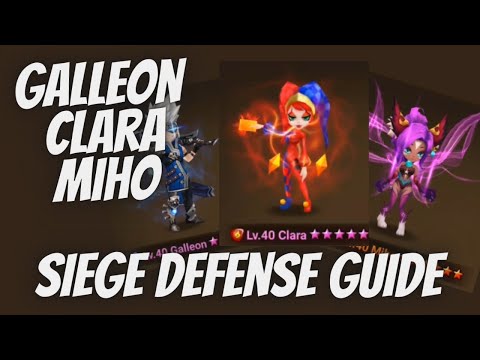 How You Should Build Galleon, Clara, Miho for Siege Defense - Summoners War