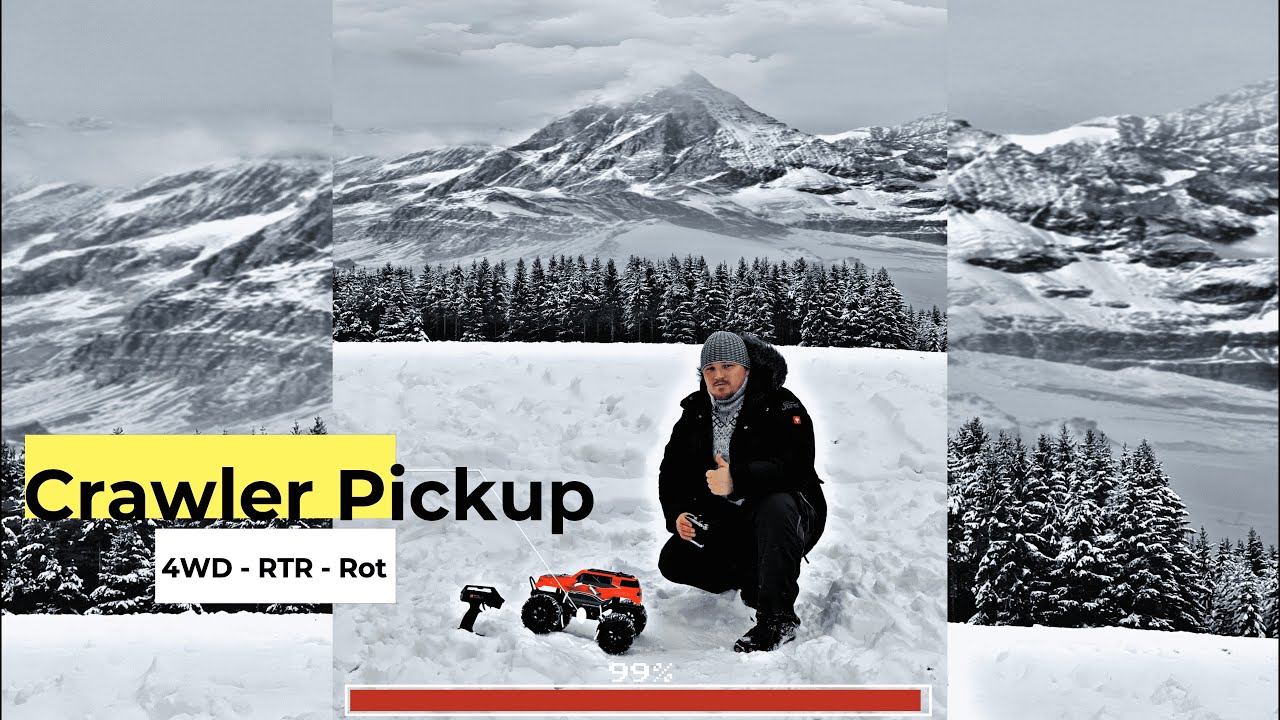 RC auto Crawler df-models, červená