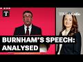 Burnham Pledges To Change The Culture Of Politics Anna Mikhailova