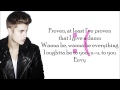 Justin Bieber - All Bad (with Lyrics) 
