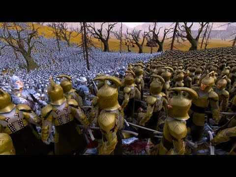 20000 GONDOR CAPTAINS VS 18000 ELF WARRIOR NO SHIELDS - Ultimate Epic Battle Simulator 2 UEBS2