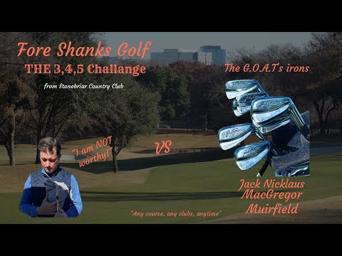 Jack Nicklaus' MacGregor Muirfield irons in "The 3,4,5 Series" by Fore Shanks Golf