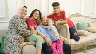 أول لقاء بجوزى معايا ومع الأولاد بعد غياب مؤثر جدا