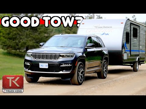 Travel Trailer Test! 2022 Jeep Grand Cherokee - How Does it Tow? + Curt Echo Mobile Brake Controller