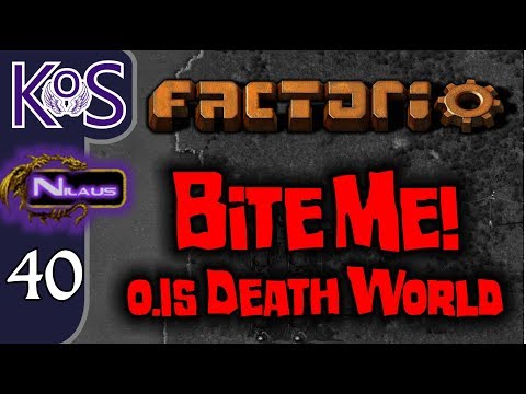 Factorio 0.15 Bite Me! Ep 40: CONSTRAINTS - Death World COOP MP Gameplay, Let's Play