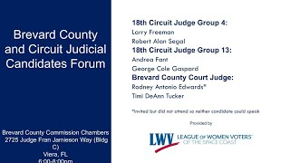 Brevard County and Circuit Judicial Candidates Forum 