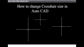How to change Crosshair size in AutoCAD