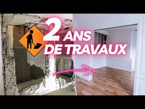 TIMELAPSE 2 ANS DE RÉNOVATION - Travaux à deux pour construire l'appartement de nos rêves