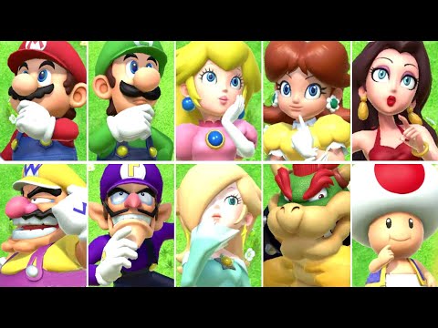 Super Mario Party Jamboree - All Character Idle Animations