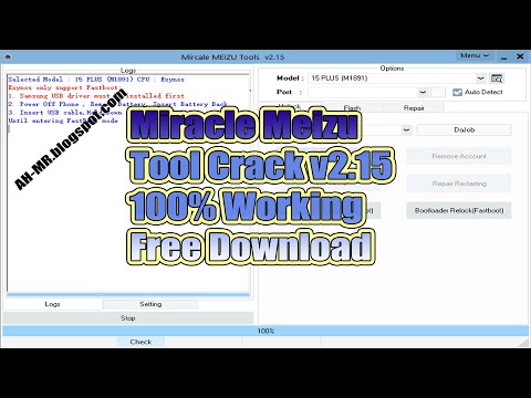 Miracle Meizu Tool Crack v2.15 Download | Meizu Flyme Account Unlock,  Factory Reset, imei Repair