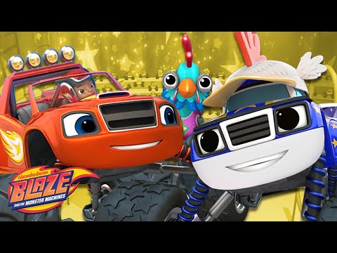 Blaze & Darington Rescue the Chicken Circus! | Blaze and the Monster Machines